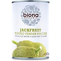 Biona Jaca Tierna En Agua Salada Ecológica - Jackfruit - Vegetariano- Vegano- Paleo - Paquete 6 X 400 Gr